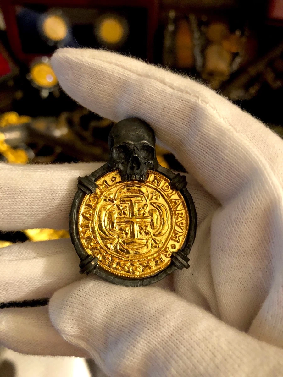 Solid gold coin necklace online