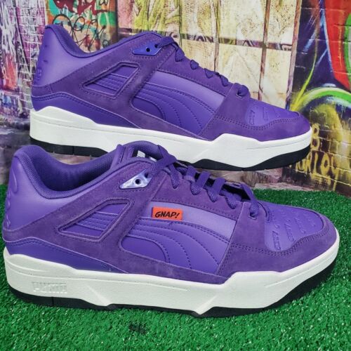 Puma Slipstream THE SMURFS Mens Shoes 39353501 Purple Size 12 (W4) - Afbeelding 1 van 16