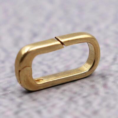 Massiv Gold Oval Schnappverschluss Druckverbinder Schloss Metall Karabiner Schmuckherstellung