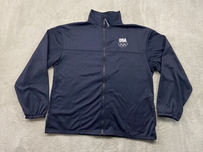 USA Olympic Committee Jacket Men's Extra Extra Large Blue Track Sportswear