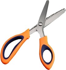 Pinking Shears for Fabric Cutting 9 Inch Zig Zag Scissors Professional Sewing...