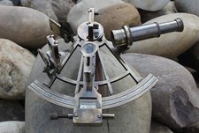 Ancien instrument astrolabe de navigation marine nautique laiton 8" sextant...