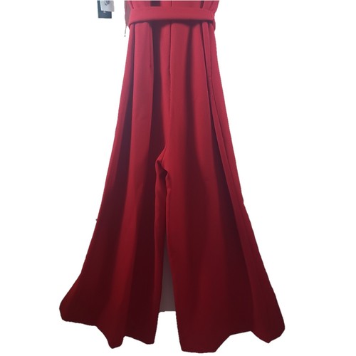 Karl Lagerfeld Paris Women's LD8E8024 - Red Jumpsuit - Size 2 - Picture 8 of 8