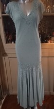Klass Evening Dress mint green  sparkly 14
