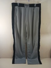 Pantalones Everlast Vintage Tanga Talla XL RN# 85984 Gris Negro Raya 100% Poliéster