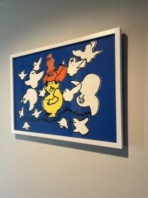 mark gonzales マークゴンザレス アート 原画 supreme MARK GONZALES x Supreme Silkscreen Print Signed Framed Limited