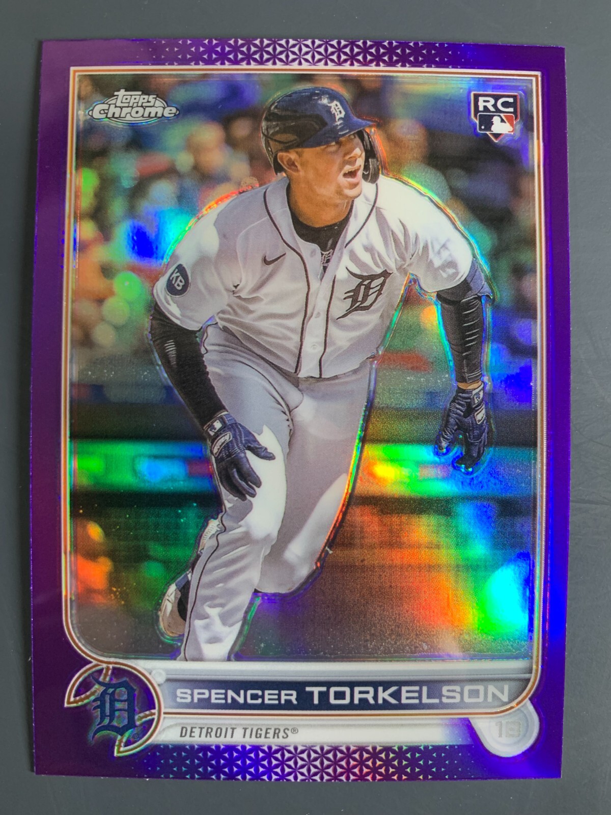 2022 Topps Chrome Update Purple Refractor #USC100 Spencer Torkelson RC Detroit