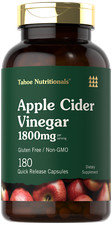 Apple Cider Vinegar Capsules 1800mg  180 Count  by Tahoe Nutritionals