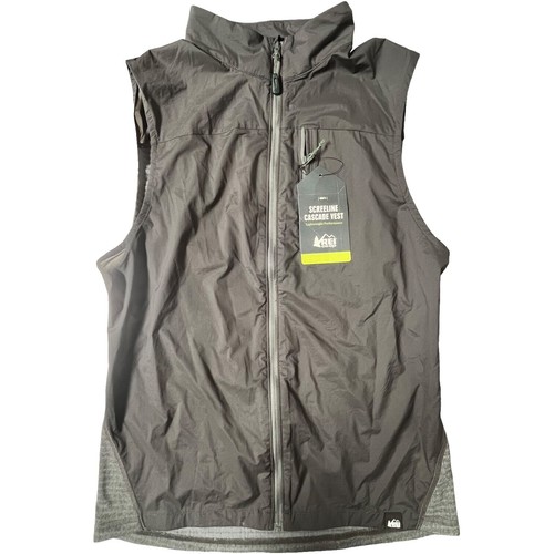 Rei Size XL Mens Dark Gray Pockets Full Zip Outdoor Camping Hiking