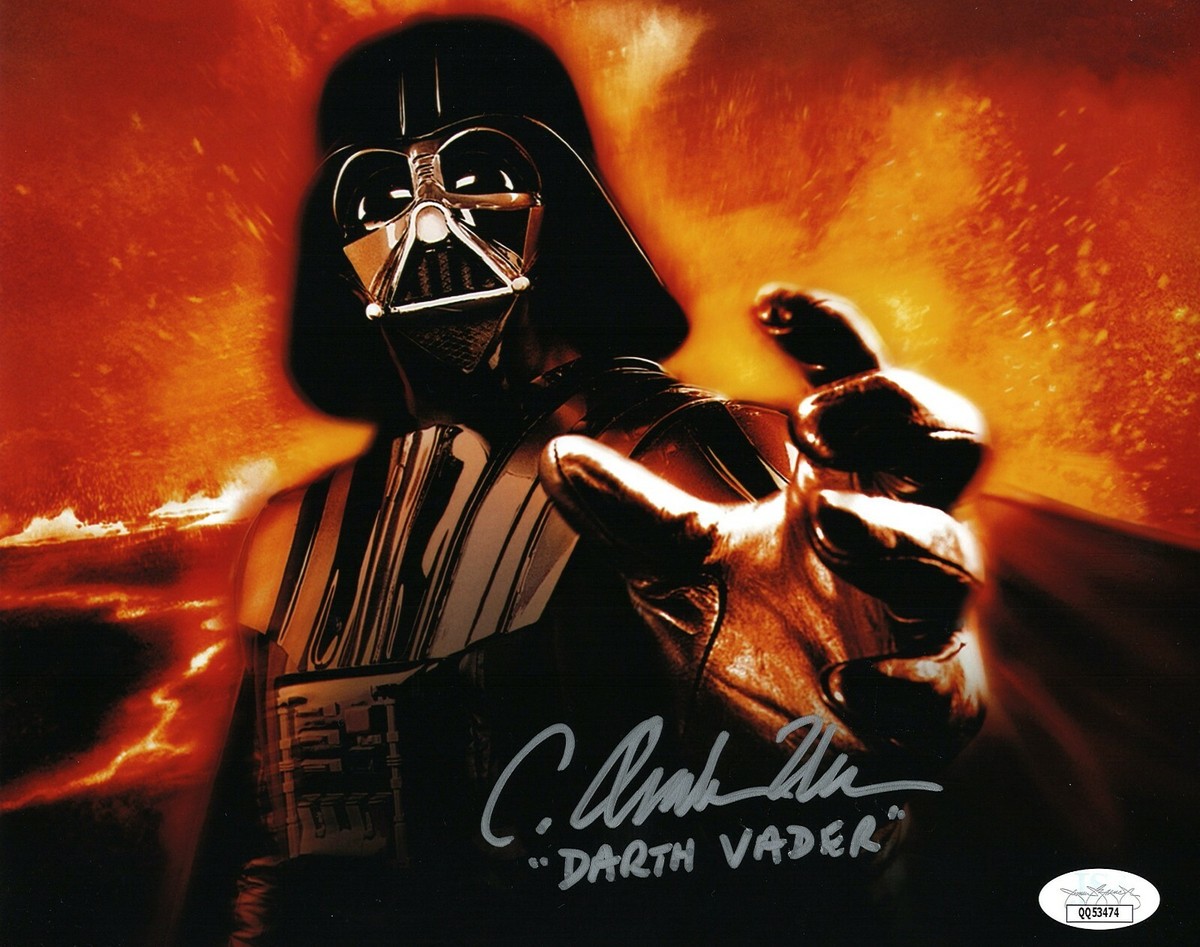 Star Wars- C. Andrew Nelson, Darth Vader signed 8x10 photo JSA COA