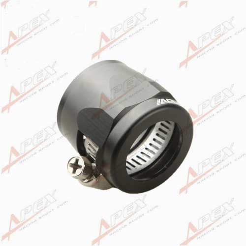 -14AN 14AN AN14 HEX Finishers Fuel Hose Clamp Aluminum Black - Picture 5 of 8