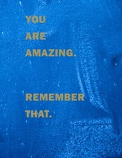 Inspirational Journal Notebook You Are Amazing Remember That Navy Blue