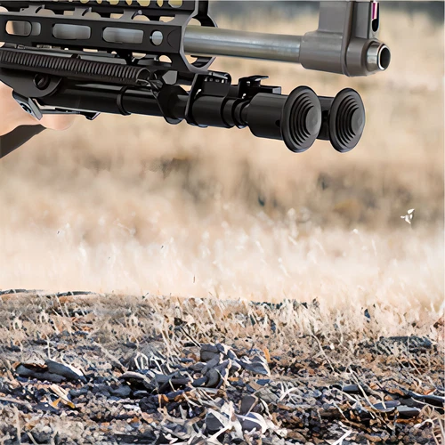 6-9 Inch Foldable Adjustable Hunting Rifle Bipod for M-lok Picatinny Rail - Picture 10 of 19