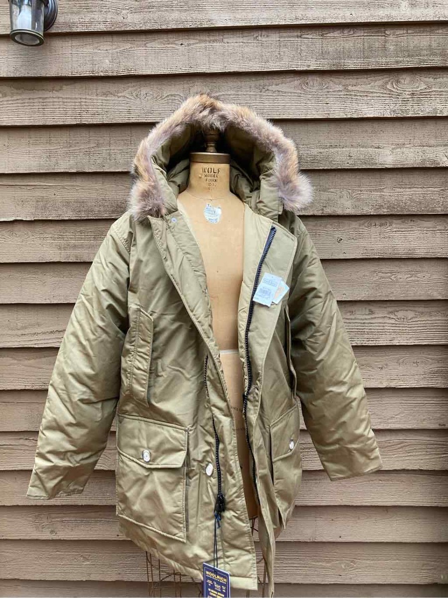 Woolrich John Rich Arctic Parka Tan khaki NWT Large | eBay