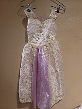 Halloween Disney Rapunzel Wedding Dress Tangled Ever After Sz 7/8 No Headband