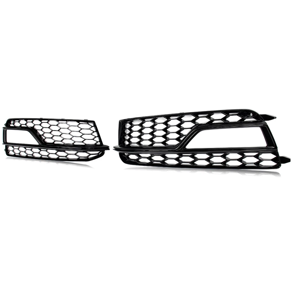 Fit For Audi S5 A5 S Line 2013-2016 Front Bumper Fog Light Grill Cover Honeycomb Foto 4 de 4