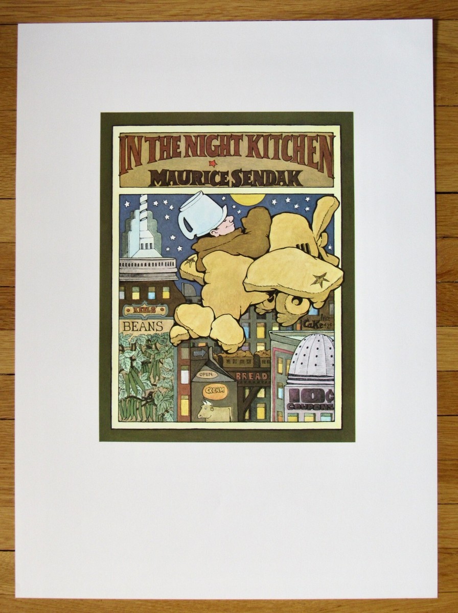 Set 4 IN THE NIGHT KITCHEN Offset Lithographs Maurice Sendak 1971