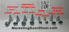 200 License Plate Screws For American Japanese Korean German Makes
