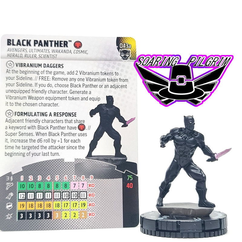 Marvel Heroclix BLACK PANTHER - 043a SUPER RARE Black Panther Set