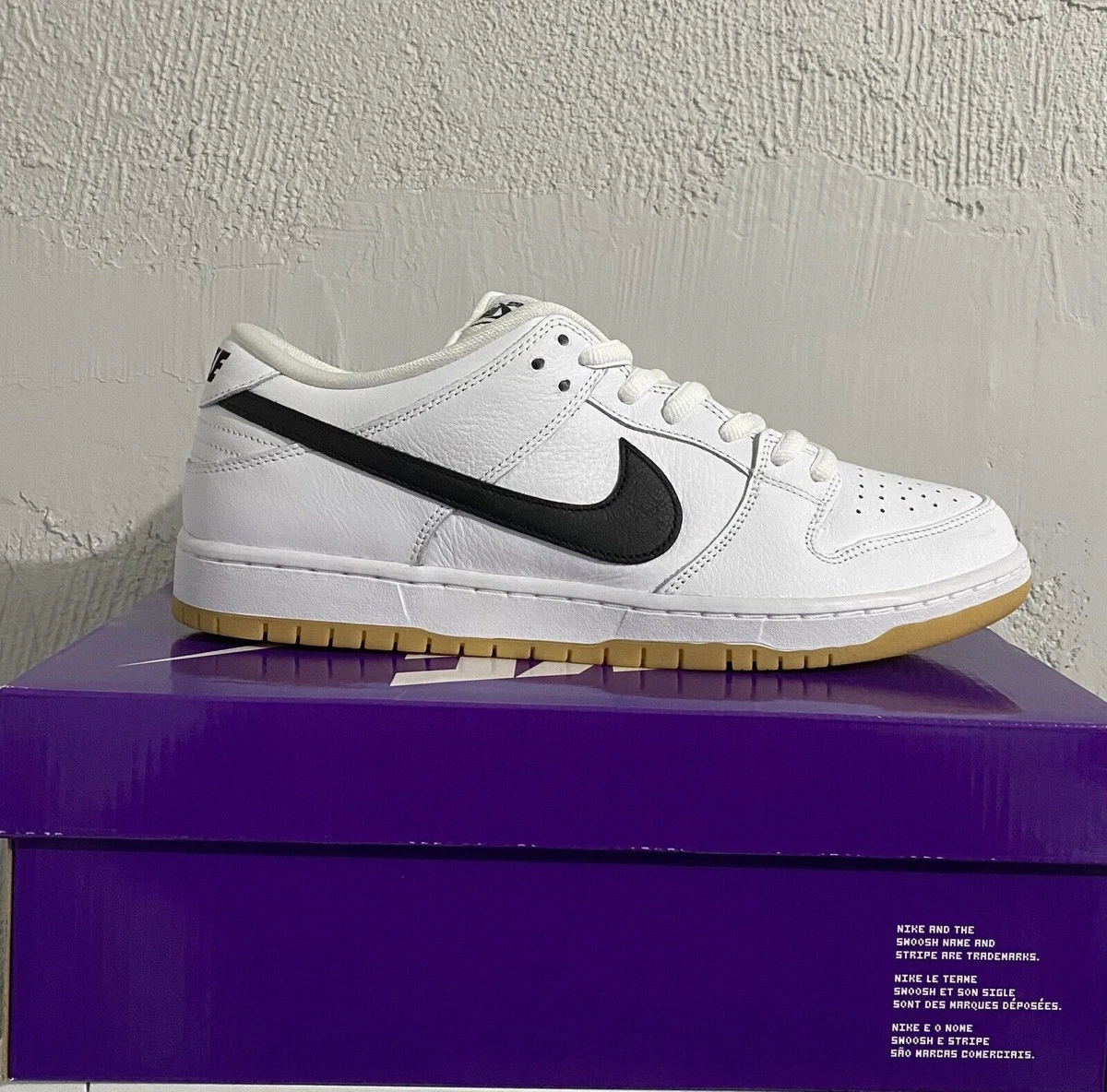 Nike SB Dunk Low Pro ISO White Gum Mens Shoes Size 8-12 new sneakers