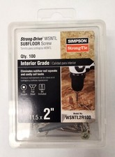 Simpson Strong-Tie WSNTL2R100 #8 X 2" Strong-Drive Subfloor Screw