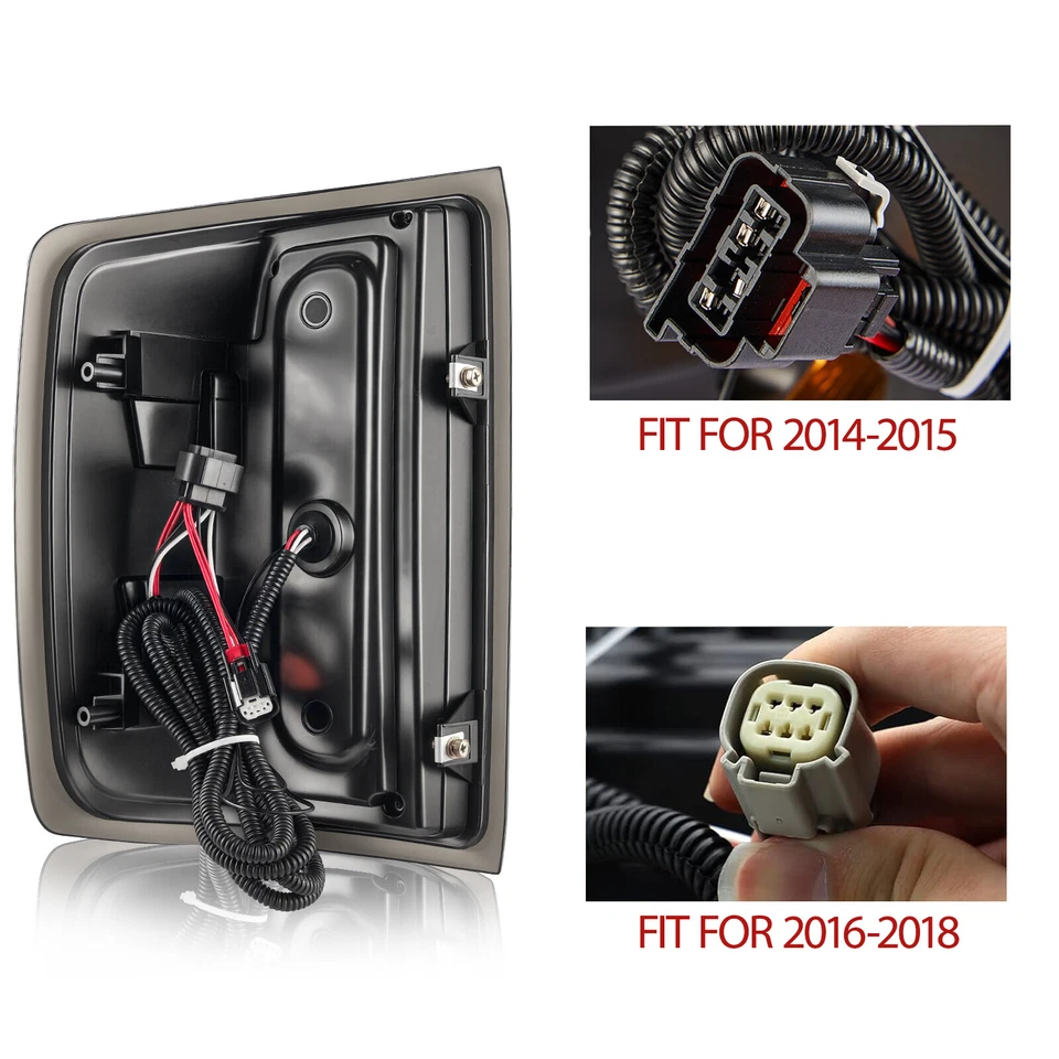 LED Tail Lights for Chevy Silverado 1500 2500HD 3500HD 2014-2018 GMC Sierra 3500 Foto 4 de 4