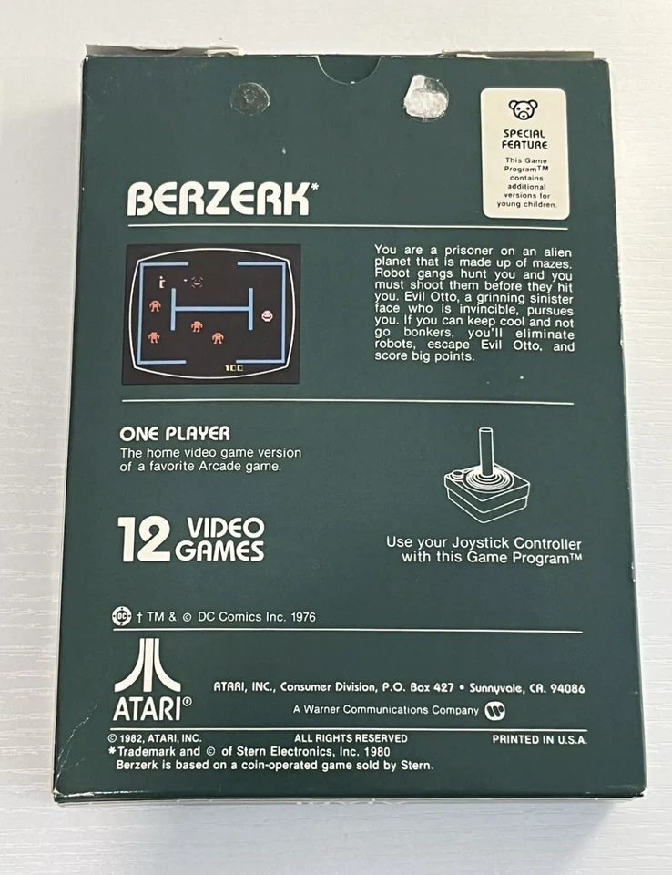 Atari 2600 Game Bundle: Berzerk, Defender, Maze, Demons to Diamonds - Image 3 of 4