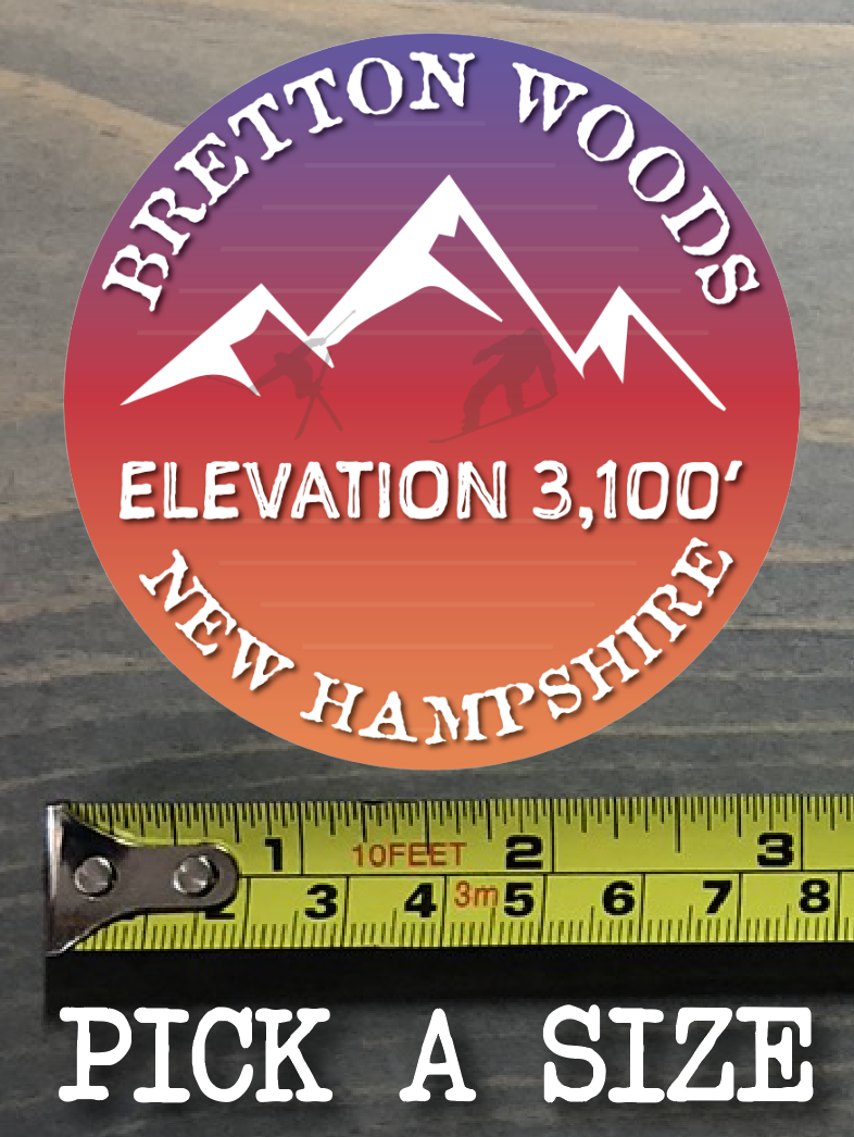 브레튼 우즈 스티커 데칼 마운틴 뉴햄프셔 스키 스노보드 리조트 룬-Freehip.co.kr
