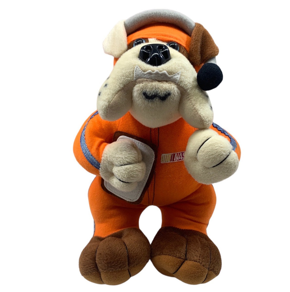 Nascar SugarLoaf Crew Chief Bulldog racing Stuffed Plush Orange
