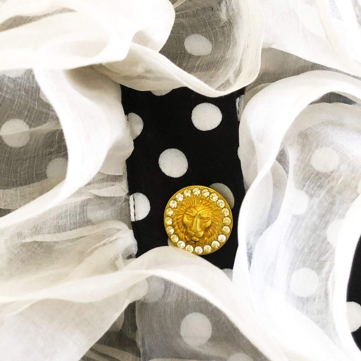 GIANNI VERSACE VERSUS polka dot ruffle top and shorts set