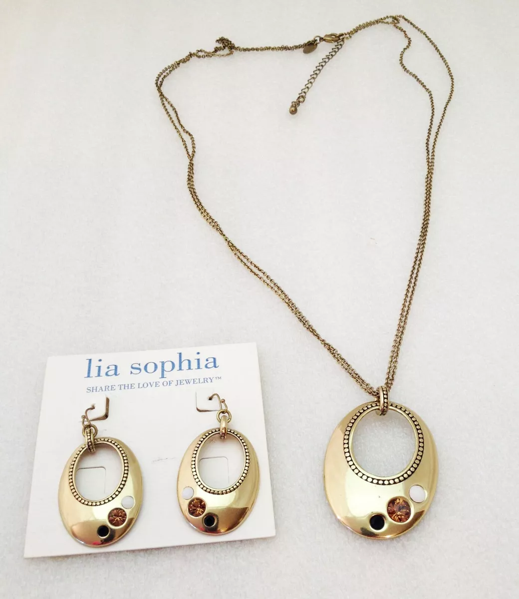 Lia sophia necklace and best sale earrings