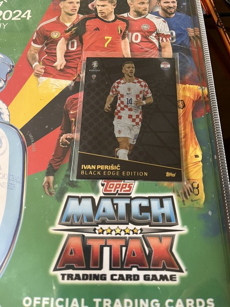 TOPPS MATCH ATTAX UEFA EURO 2024 IVAN PERISIC BLACK EDGE EDITION BE6