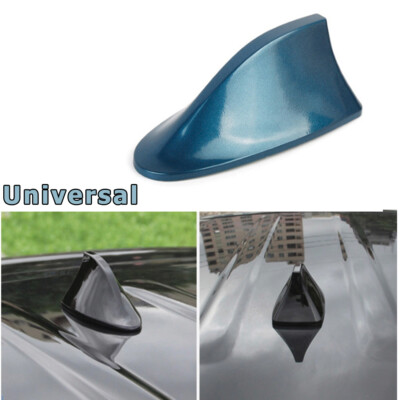 Blue Painted Roof Shark Fin Antenna Cover FM AM Radio Chip Signal K1 H1