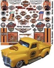 1:64, 1:32 or1:24 WATER-SLIDE DECALS FOR HOT WHEELS, MATCHBOX, SLOT CAR: