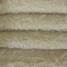 1/6 yd 300S/C Cream INTERCAL 1/2" Ultra-Sparse Curly S-Finish Mohair Fur Fabric