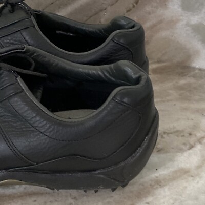 Footjoy FJ Impulse 9.5 M Black Leather Bicycle Toe Golf Shoes