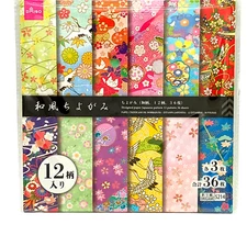 Japanese Origami Design Paper  Japanese Pattern 36 Sheets ( 12 Pattern x 3 )