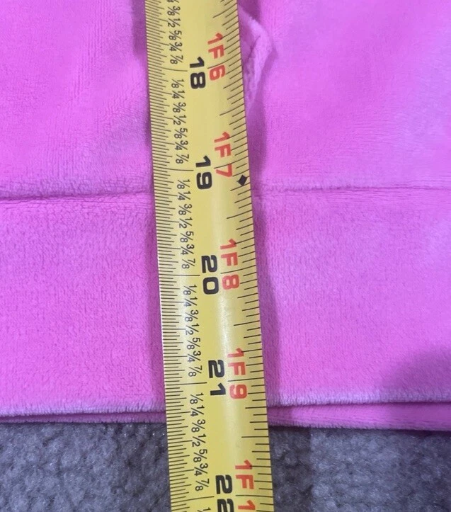 UNDERCOVER Giacca donna Victoria's Secret rosa velluto morbido full zip cappuccio taglia XL