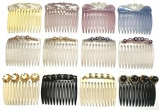 Vintage Women's Hair Side Comb Crystal Beaded Collectible Made in West Germany