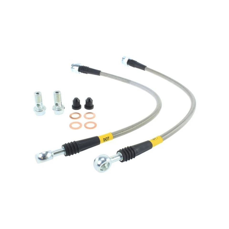 Líneas de freno trenzadas delanteras de acero inoxidable Stoptech para Mazda Miata 1990-2005 Foto 2 de 4