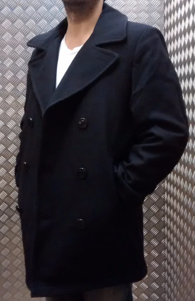 US Naval Vintage Style Reefer Peacoat USN Enlisted - All Sizes - BRAND NEW - Image 2 of 4