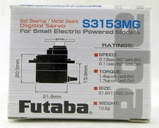 Futaba S3153MG Micro Digital High-Speed Servo w/Metal Gears