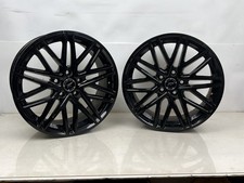 2004-2007 Volvo S60r V70 17x8 Gloss Black Wheel Pair Oem 5829em 2004-2007 Volvo S60r V70 17x8 Gloss Black Wheel Pair Oem 5829em