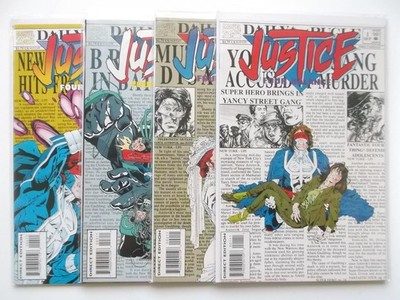 JUSTICE FOUR BALANCE Heft 1 2 3 4 komplett US Marvel 1994