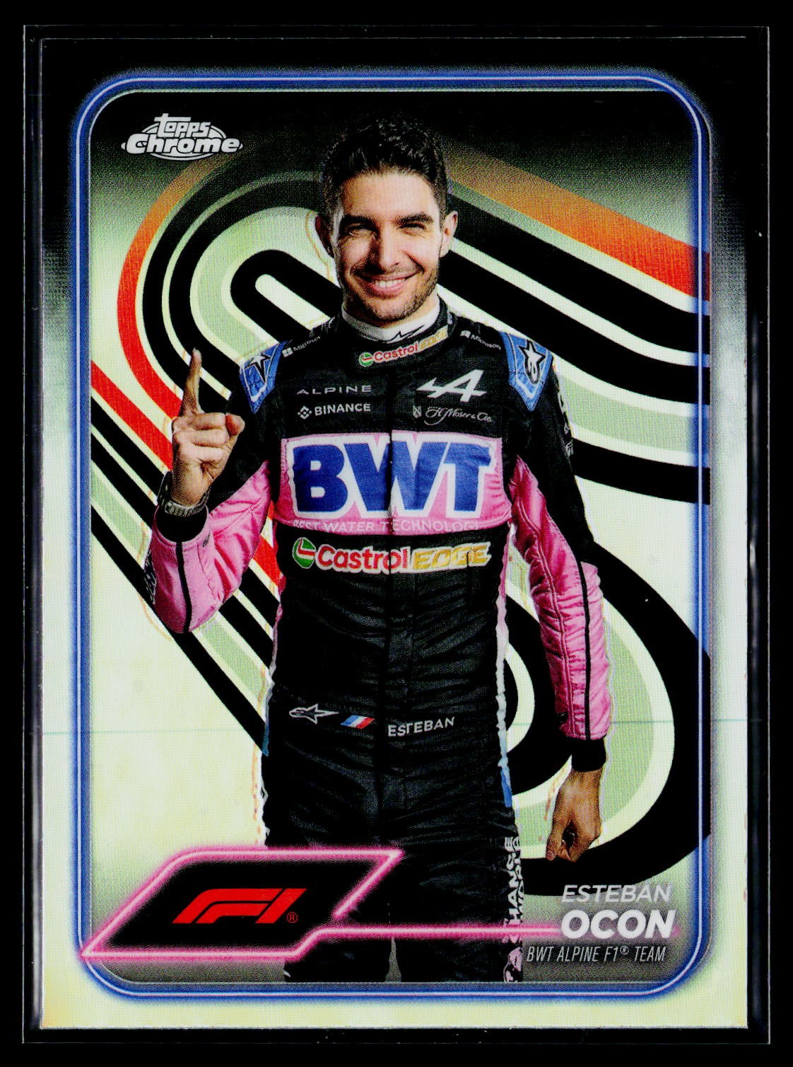 2024 Topps Chrome Formula 1 #9 Esteban Ocon Sepia Refractors