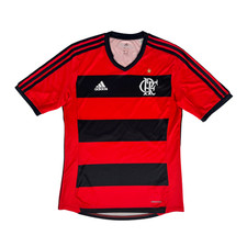FLAMENGO 2013/14 Adidas Home Football Shirt S Maglia Calcio Uomo Brasile