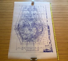 Disney Epcot Horizons Blueprint | Reflected Ceiling Plan  1st Floor (West) Repro