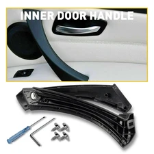New Inner Interior Door Pull Handle Panel Trim Cover Right For BMW E90 E91 Black