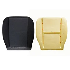 Driver Bottom Cloth Seat Cover+Cushion Pad for 07-14 Silverado 1500 2500/3500HD