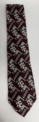 AGGIES ATM Men s Tie Pre-owned By Eagle Neckwear 100% Silk